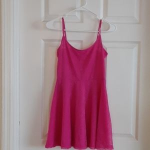 Used Bright Pink Over the Knee Dress